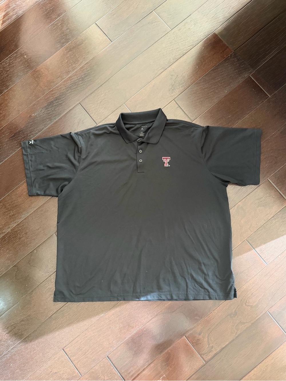 Texas Tech Red Raiders Polo Shirt Antigua Golf Mens 2XL Black Short Sleeve XXL